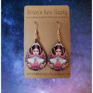 Elegant Princess Leia Star Wars Earrings